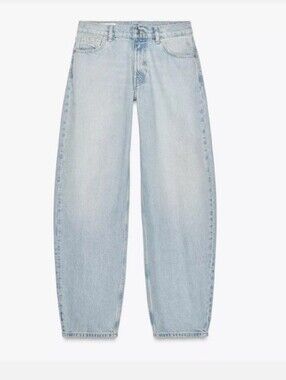 NWT ZARA MINI BALLOON FLORAL Rhinestone  Jeans-SIZE 0
